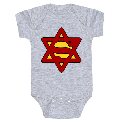 Super Jewish Man Baby One-Piece