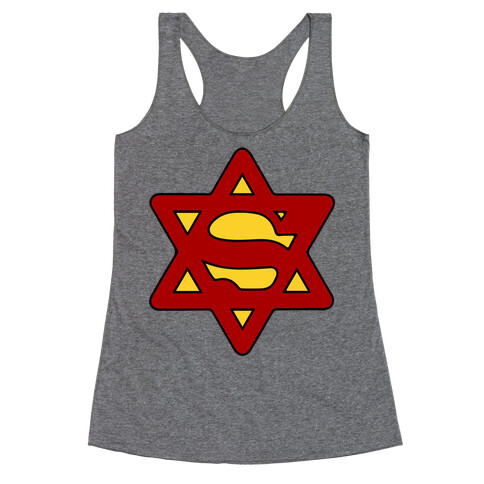 Super Jewish Man Racerback Tank Top