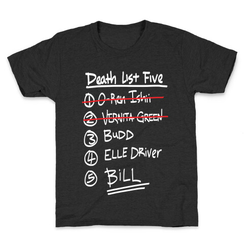 Death List Five Kids T-Shirt