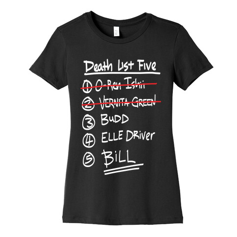 Death List Five Womens T-Shirt