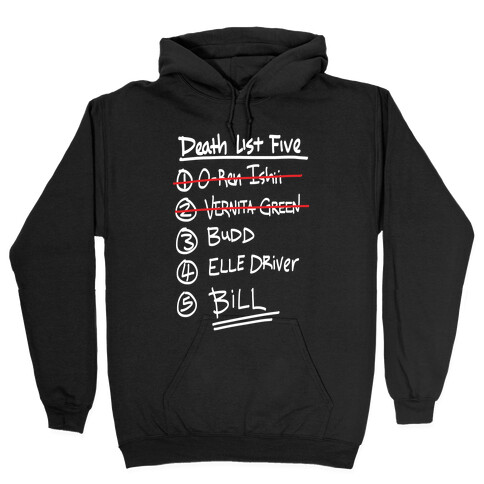 Death List Five Hooded Sweatshirt