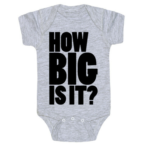 How Big Is It? Baby One-Piece