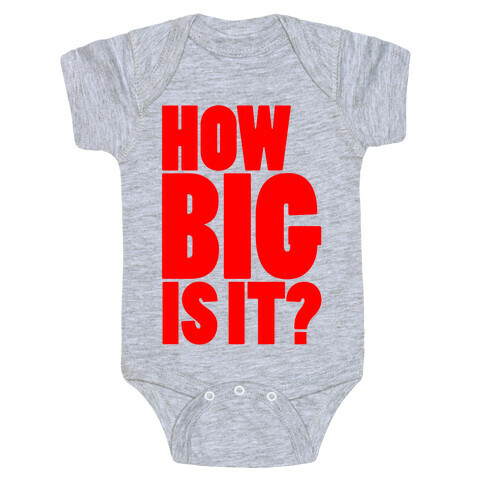How Big Is It? Baby One-Piece