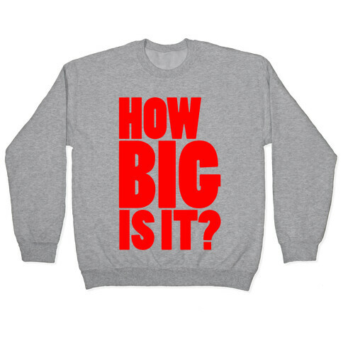 How Big Is It? Pullover