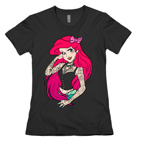 Punk Ariel Parody Womens T-Shirt