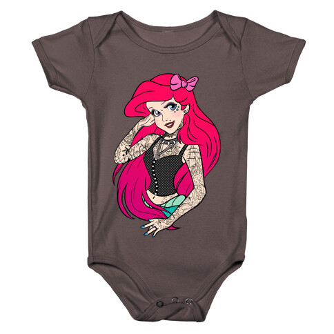 Punk Ariel Parody Baby One-Piece