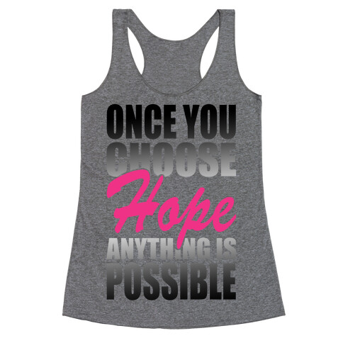 Choose Hope Racerback Tank Top