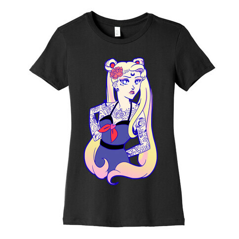 Punk Sailor Moon Womens T-Shirt