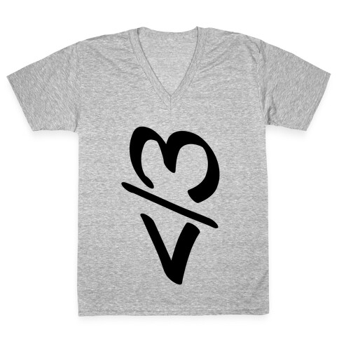 Broken Heart V-Neck Tee Shirt