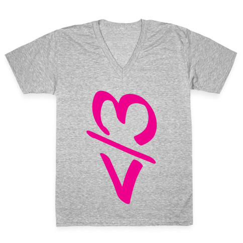 Broken Heart V-Neck Tee Shirt