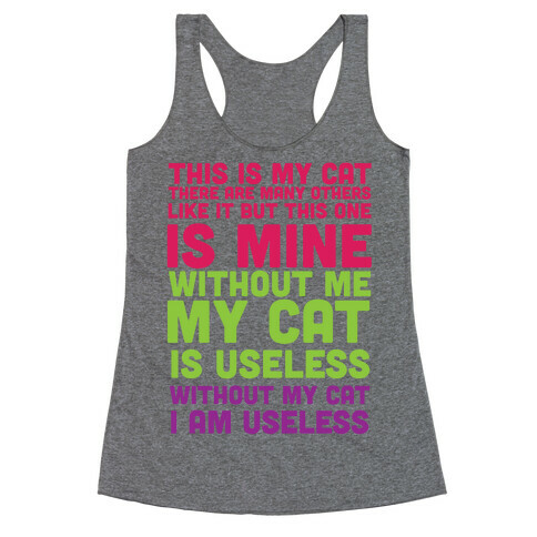 This is my Cat Racerback Tank Top