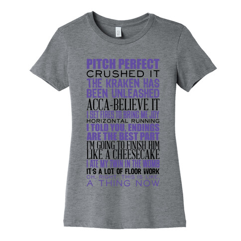 Pitch Perfect Quotes Womens T-Shirt