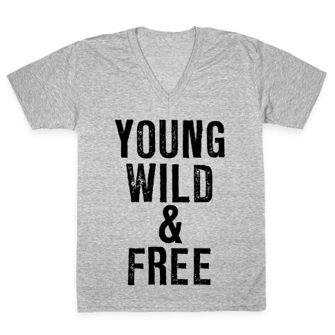 Young, Wild, & Free V-Neck Tee Shirt