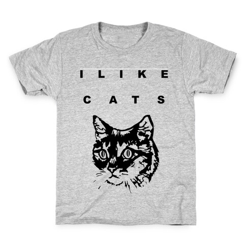 I Like Cats Kids T-Shirt