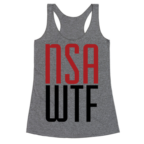 NSA WTF Racerback Tank Top