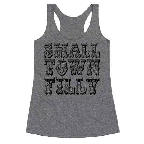 Small Town Filly Racerback Tank Top