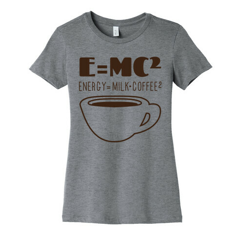 E=Mc Coffee Womens T-Shirt