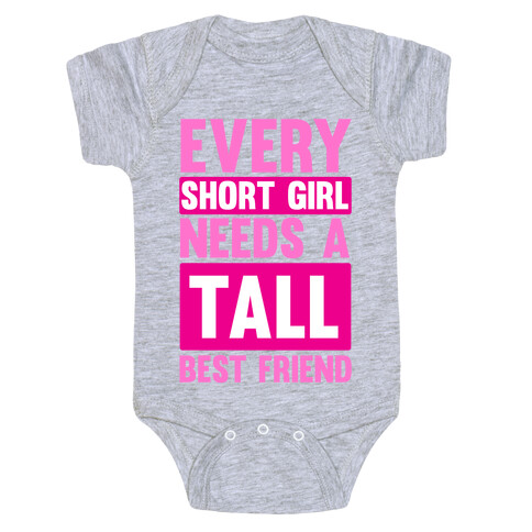 Short Girl BFF Baby One-Piece