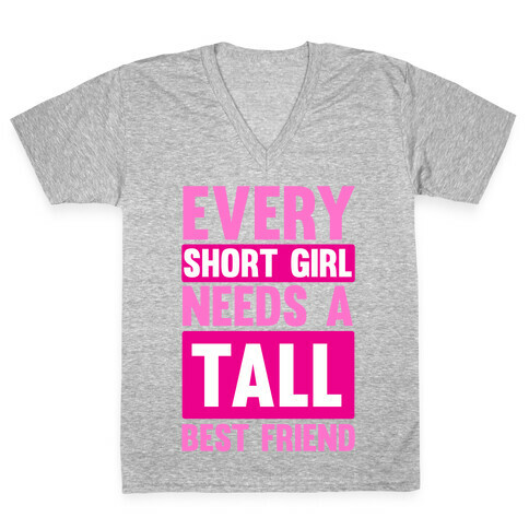 Short Girl BFF V-Neck Tee Shirt