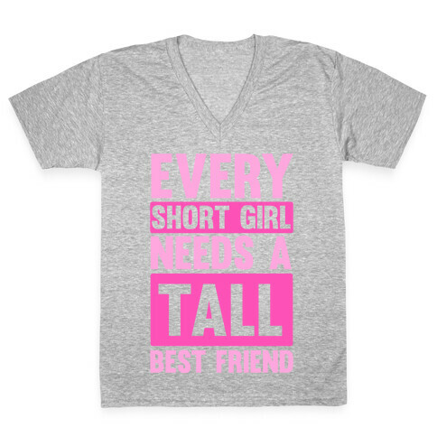 Short Girl BFF V-Neck Tee Shirt