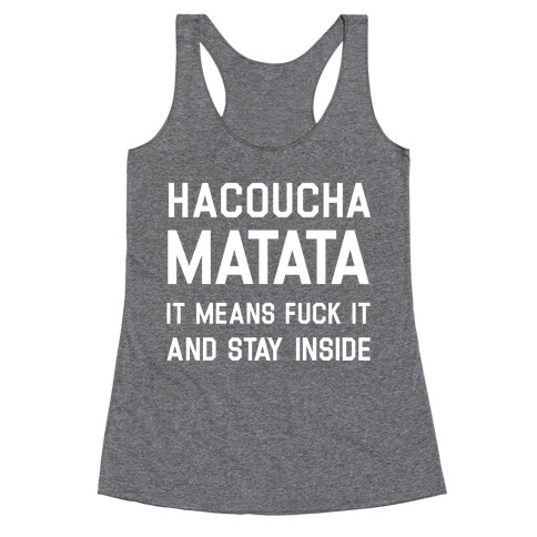 Hacoucha Matata Racerback Tank Top