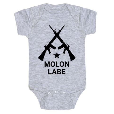 Molon Labe Baby One-Piece