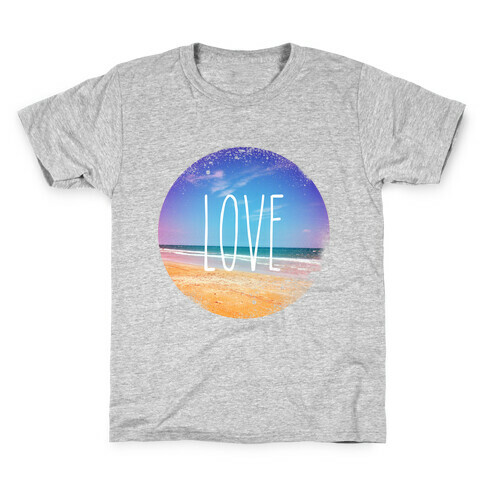 Love (The Beach) Kids T-Shirt