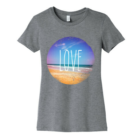 Love (The Beach) Womens T-Shirt