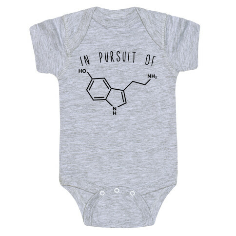 In Pursuit of Happiness (Serotonin Molecule) Baby One-Piece