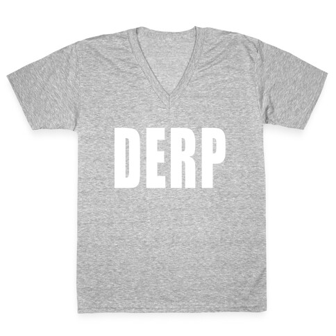 Derp V-Neck Tee Shirt