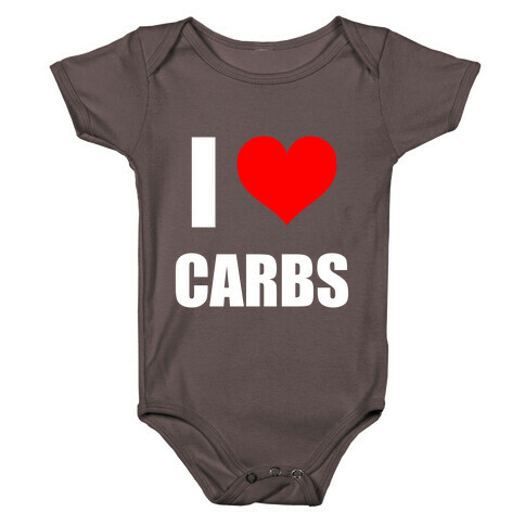 I Heart Carbs Baby One-Piece