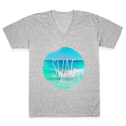 Beach (Swag) V-Neck Tee Shirt