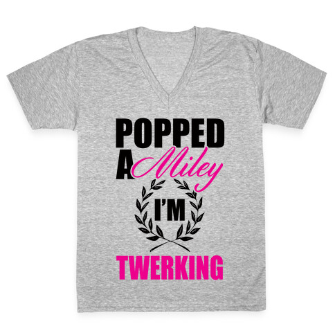 Popped a Miley V-Neck Tee Shirt