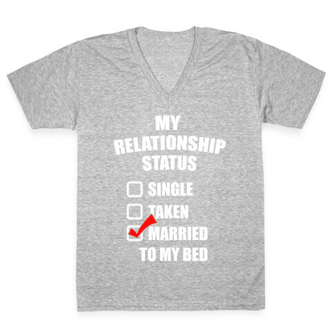 My Relationship Status V-Neck Tee Shirt