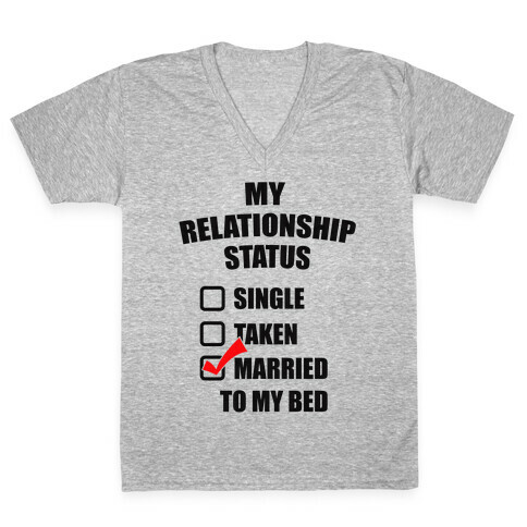 My Relationship Status V-Neck Tee Shirt