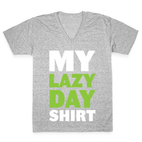 Lazy Day V-Neck Tee Shirt