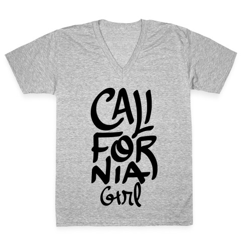 California Girl V-Neck Tee Shirt