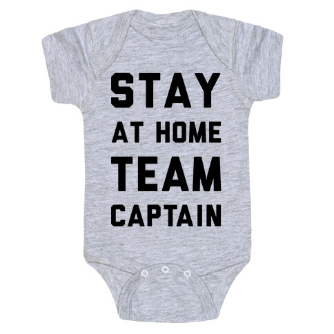 Stay At Home Team Captain Baby One-Piece