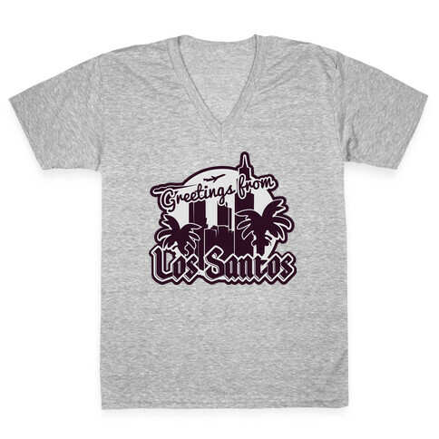 Greetings From Los Santos V-Neck Tee Shirt