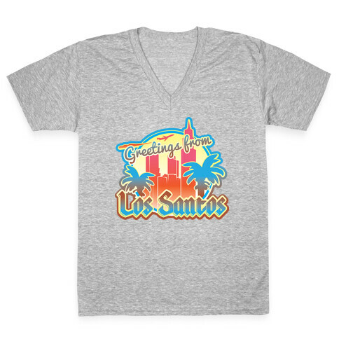 Greetings From Los Santos V-Neck Tee Shirt