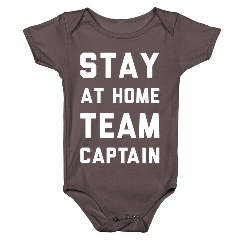 Stay At Home Team Captain Baby One-Piece