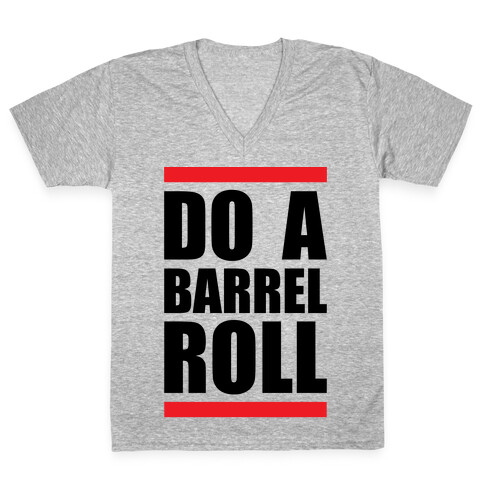 Do A Barrel Roll V-Neck Tee Shirt