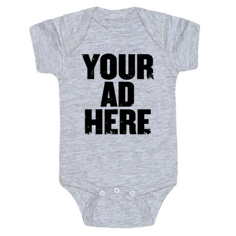 Your Ad Here Baby One-Piece