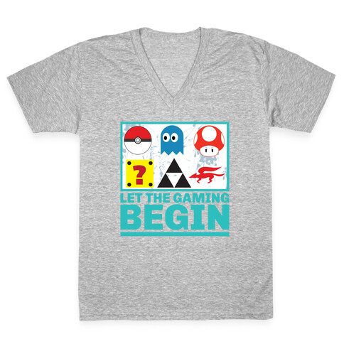 Start the Gaming V-Neck Tee Shirt