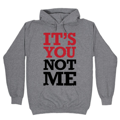 It's You Not Me Hooded Sweatshirt
