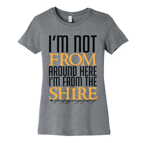 I'm Not From Around Here Womens T-Shirt