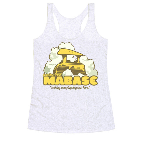 Greetings From Mabase Racerback Tank Top