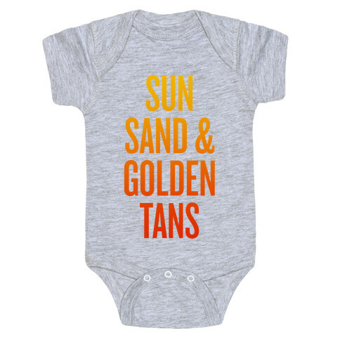 Sun, Sand, & Golden Tans Baby One-Piece