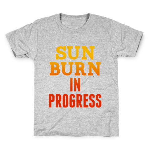 Sunburn In Progress Kids T-Shirt