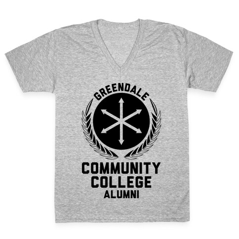 Greendale Community College Alumni V-Neck Tee Shirt